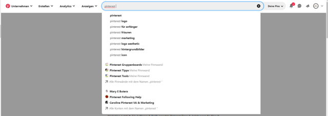 Die perfekten Keywords für Pinterest finden 3