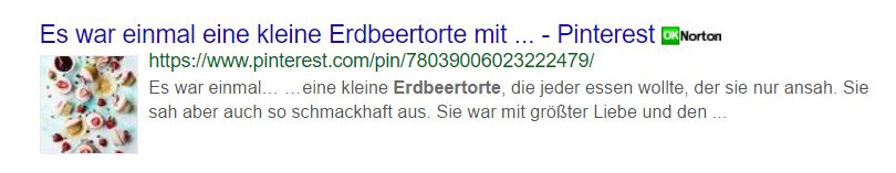Google Suchergebnis