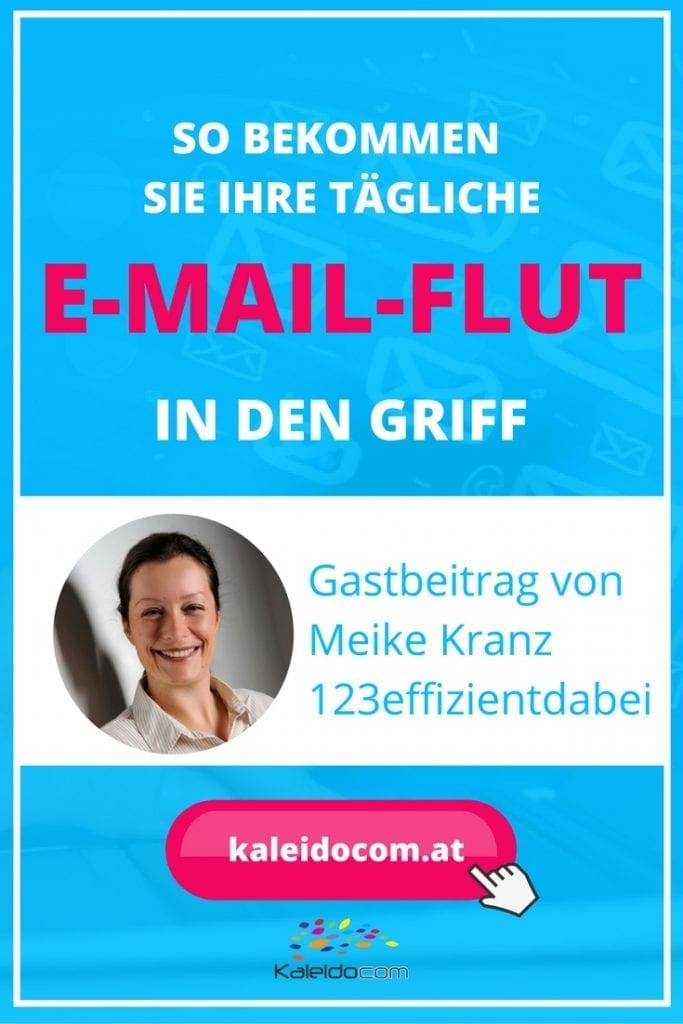 Wird Ihr Postfach täglich mit E-Mails überschwemmt? Büroorganisatorin Maike Kranz gibt Tipps, wie Sie Ihre tägliche E-Mail-Flut in den Griff bekommen.