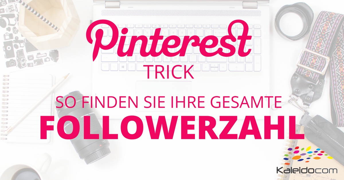 Wenn Sie Pinterest schon länger benutzen, dann wissen Sie dass die Followerzahl, die direkt beim Profil angezeigt wird, nicht die Follower zeigt, die Ihrem ganzen Profil folgen und nicht nur einzelnen Boards. Erfahren Sie hier den Trick, wie Sie diese Zahl schnell herausfinden!