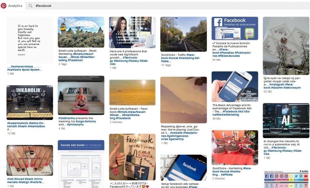 Hashtag Guide für Pinterest 3 Suchergebnis auf Pinterest mit #Facebook