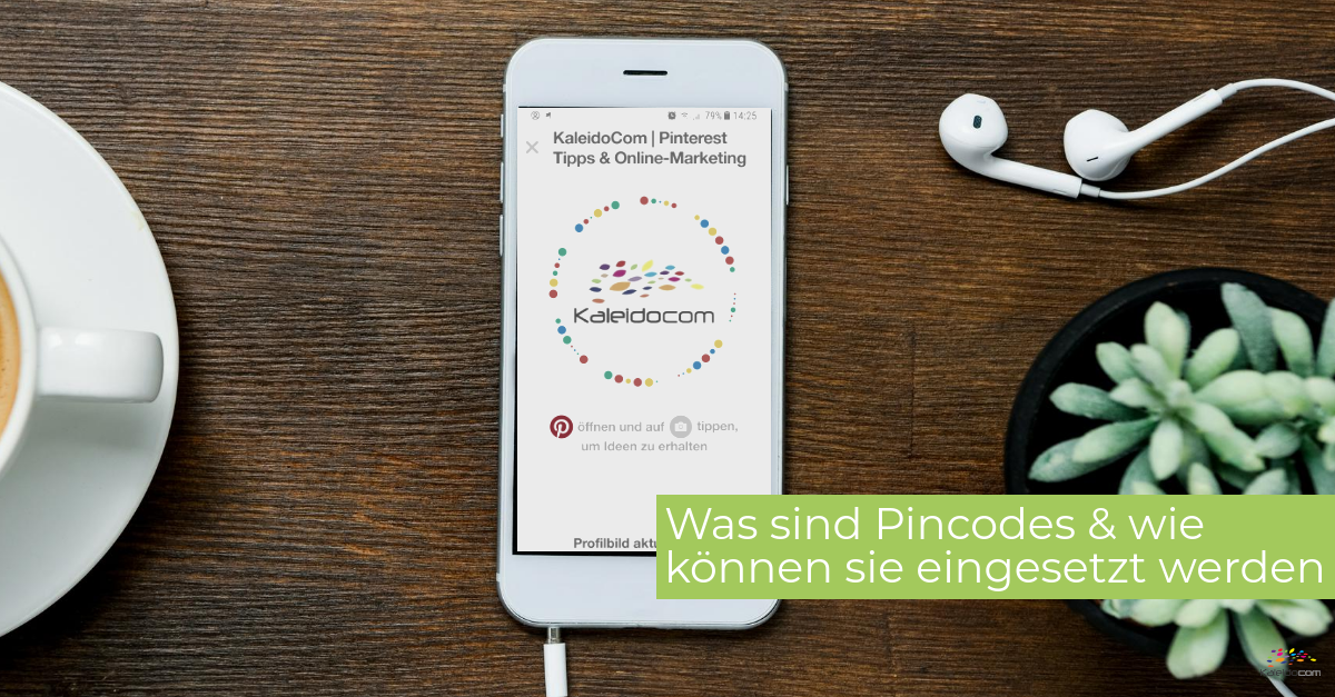 Handy am Tisch mit Pincodes Screenshot