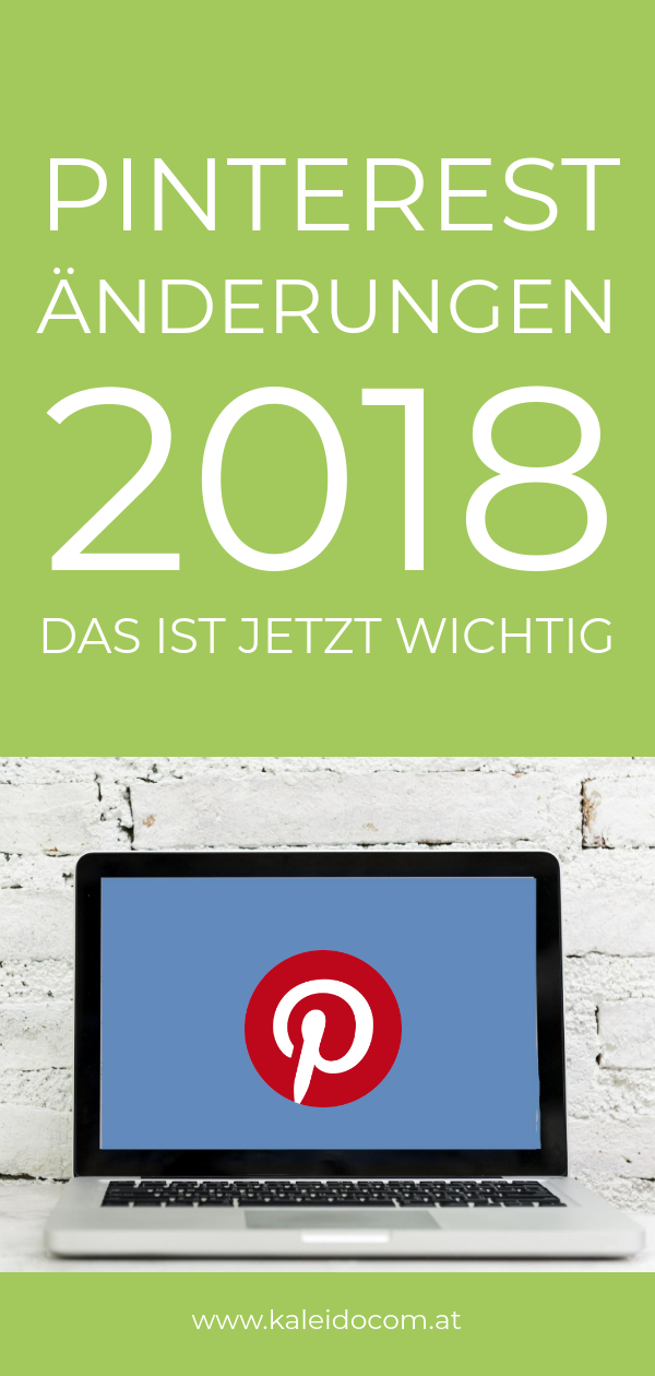 Laptop mit Pinterest Logo