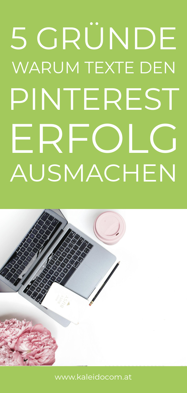 Pinterest Erfolg Texte