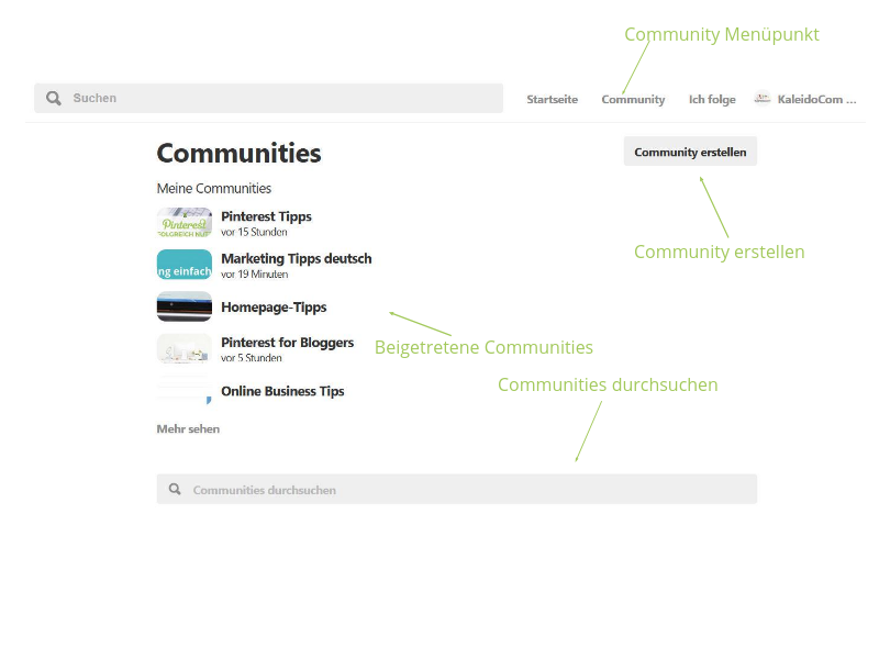 Neues Feature: Pinterest Communities 3 Pinterest Communities