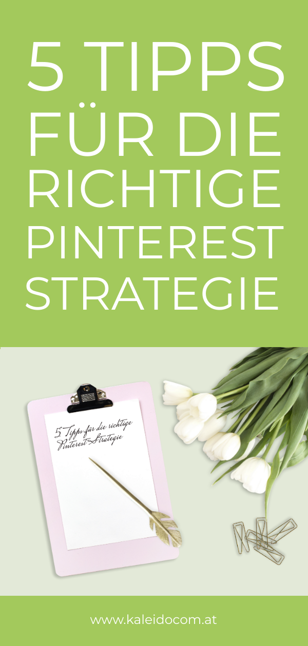 Pin richtige Strategie Pinterest