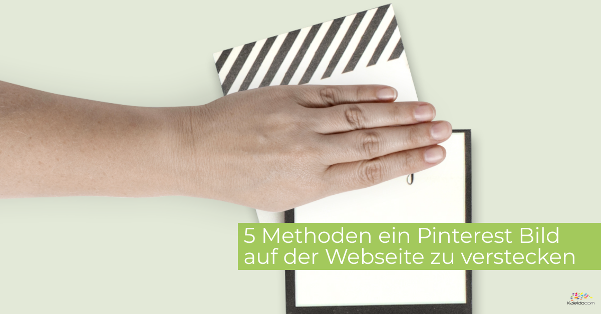 5 Wege einen Pin auf der Webseite zu verstecken 1