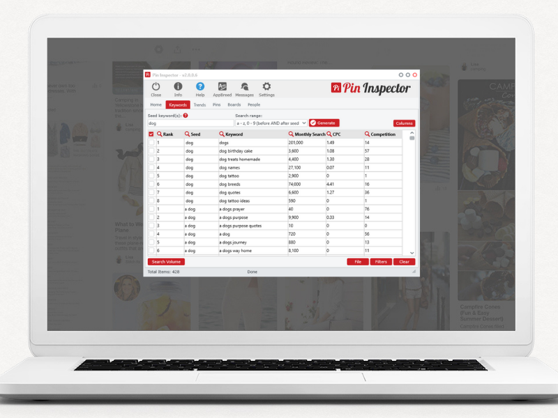 Pinterest Keyword-Tool für schnelle Recherchen 3