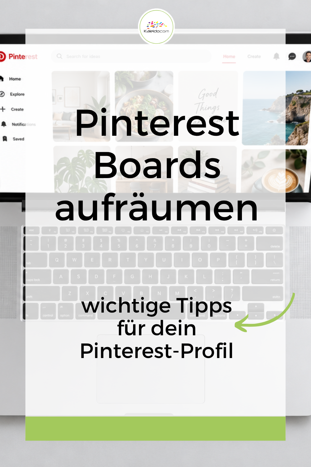 Pinterest Boards aufräumen: wichtige Tipps für dein Pinterest-Profil 7 Pin Pinterest Boards Tablet mit Pinnwänden
